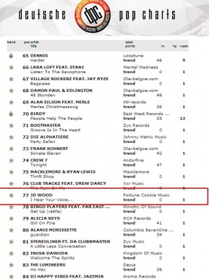 JD Wood  Jörg Dewald I hear your voice Deutsche Pop Charts 2013