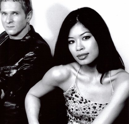 Jörg Dewald (JD Wood) mit Geigerin Vanessa Mae