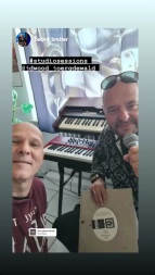 Bernd Breiter (BigCityBeats, World Club Dome, Smart Rebel Convention) bei seinem langjährigen Geschäftspartner und Freund Jörg Dewald im Tonstudio (JD Wood Productions)