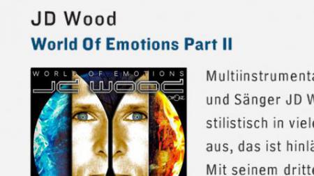 Frizz Magazin - Vorstellung Album JD Wood - World of Emotions Part II