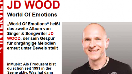 inMusic Magazin Artikel über das Album von Jörg Dewald "JD Wood - World of emotions"