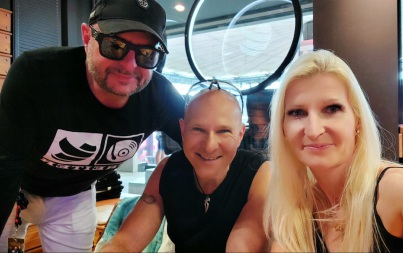 Bernd Breiter (CEO BigCityBeats), Musikproduzent, Komponist, Singer/Songwriter und Sound Designer Jörg Dewald (JD Wood) und seine Frau Jeannette Dewald @ World Club Dome Atlantis Edition 2023