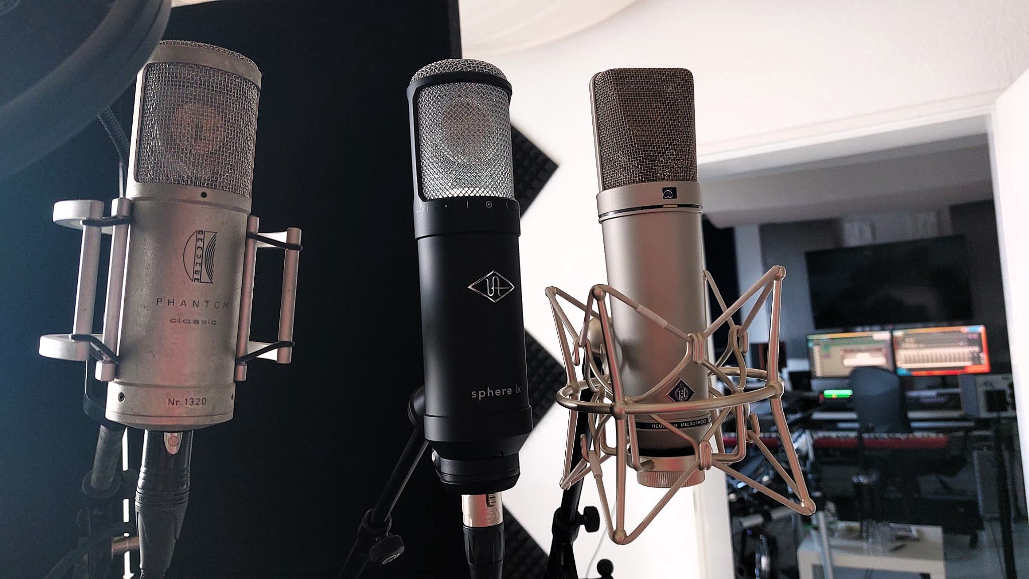 Tonstudio Hessen - JD Wood Productions Mikrofone - Neumann U87 Ai, Sphere lx, Brauner Phantom Classic